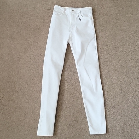 Zara Womens White Denim Skinny Jeans Basic Casual - Size 2 - Picture 1 of 7